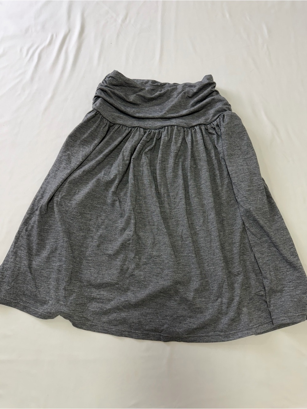 HALARA Gray Waist A-Line Knit Skirt